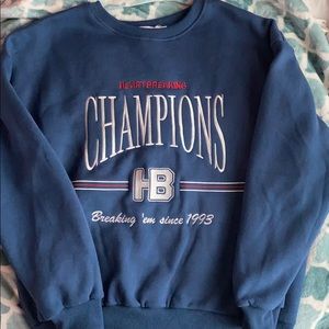 Blue Champion crew neck sweatshirt